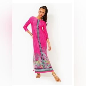 NWT Lilly Pulitzer UPF50+ Chillylilly Seralina Maxi Dress -